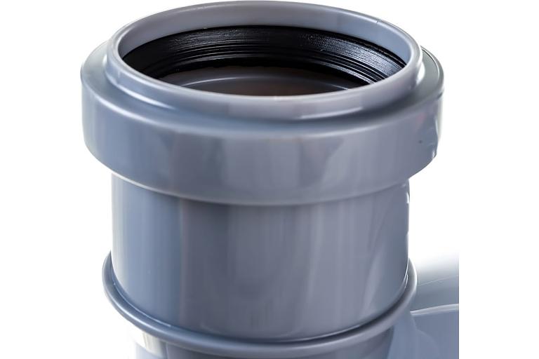 Отвод 90 град. 110 с выходом 50 прямой фото 4