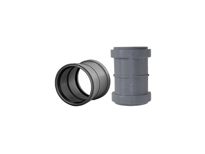 Муфта канализационная 50 двухраструбная фото 1