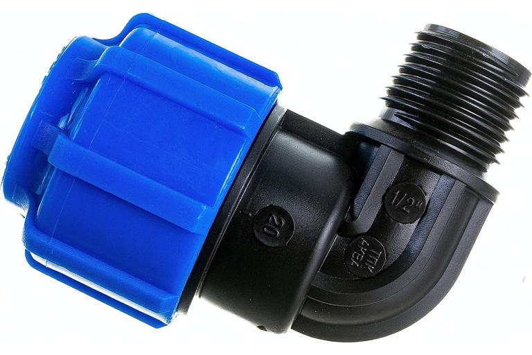 Отвод ПНД компрессионный НР 25 х 1' фото 3