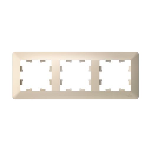 ATLASDESIGN AIR 3-постовая РАМКА, БЕЖЕВЫЙ/дымчатый белый фото 1