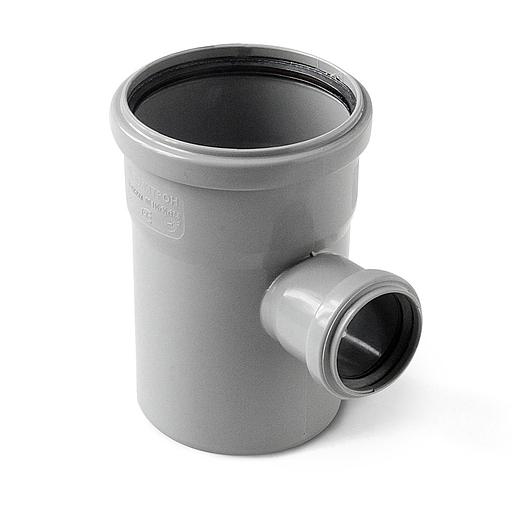 Тройник канализационный (полипропилен) 110x 50/87,5град. фото 1