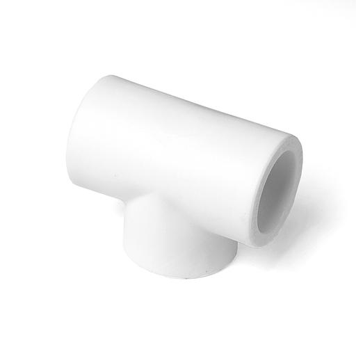Тройник 63 полипропиленовый PPR белый фото 1