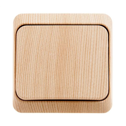 ЭТЮД Переключатель одноклавишный наружный сосна фото 1