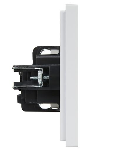 FORTE&PIANO Розетка 1-местная с заземлением с защитными шторками винтовое крепление 16А FP215 белый IEK фото 4