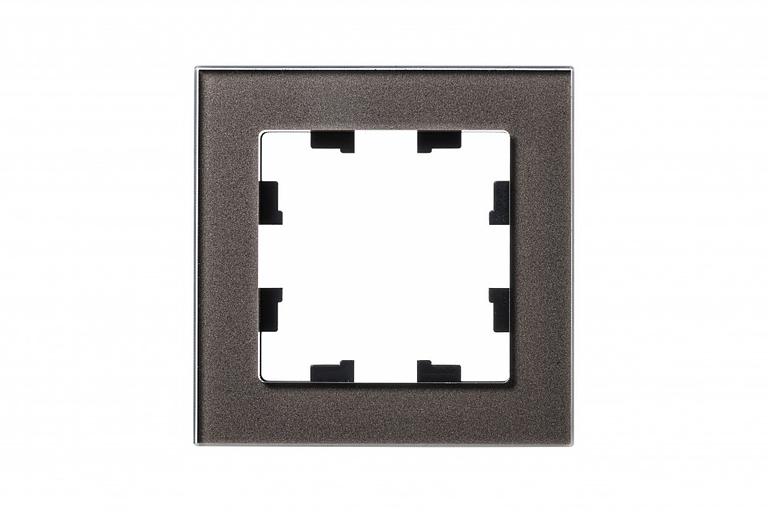 Рамка однопостовая ATLASDESIGN NATURE, СТЕКЛО МОККО фото 1