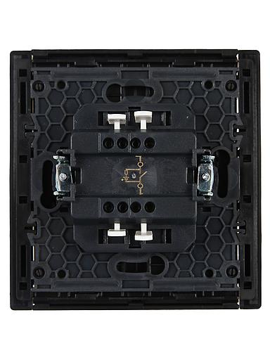 FORTE&PIANO Выключатель 1-клавишный с индикацией 10А FP102 черный IEK фото 3