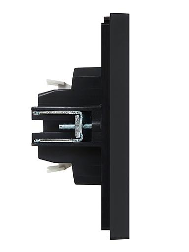 FORTE&PIANO Выключатель 1-клавишный с индикацией 10А FP102 черный IEK фото 4