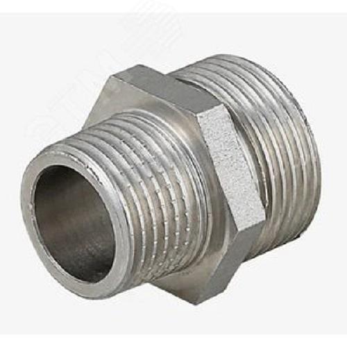 Ниппель НН 1'1/2х1' переходной, никелированный фото 1