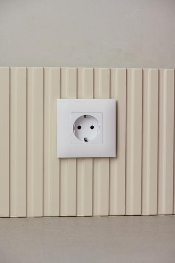 SKANDY Розетка с заземлением без защитных шторок 16А SK-R05W арктический белый IEK фото 2