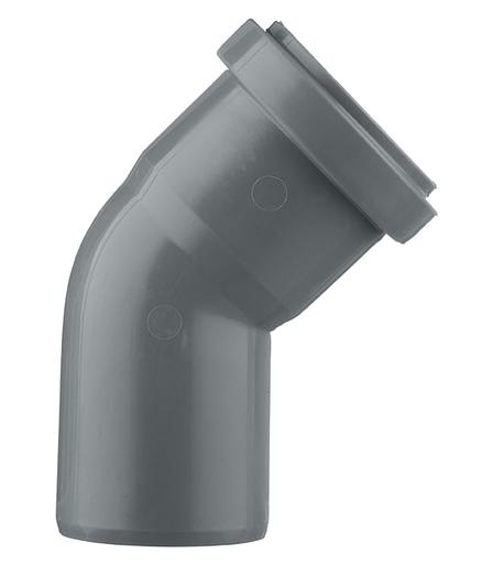 Отвод канализационный 50х45 град. фото 2