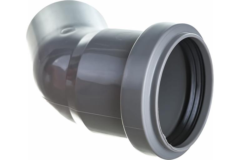 Отвод канализационный 50х45 град. фото 4