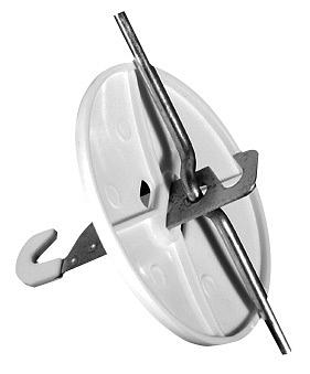 Розетка потолочная РП-1 белая фото 3