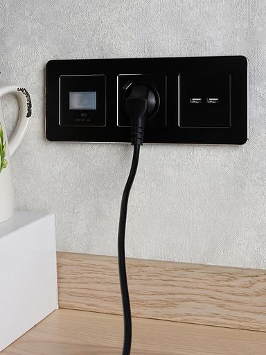 BRITE Розетка USB A+A 3.1А РЮ10-1-БрЧ черный фото 8