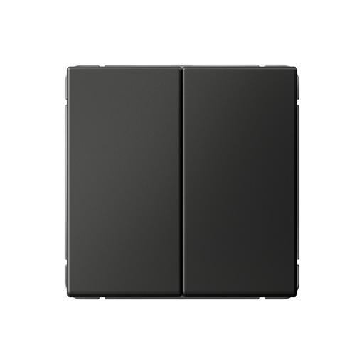 ARTGALLERY 2-клавишный выключатель, сх.5, 10АХ, механизм, базальт фото 1