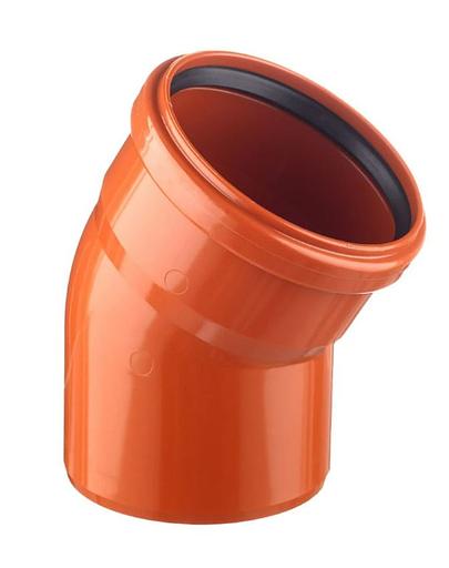 Отвод наружной канализации 110х30 град. фото 2