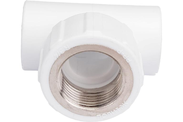 Тройник полипропиленовый PPR комбинированный ВР 32x1/2' фото 2