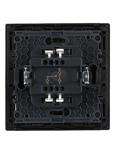 FORTE&PIANO Выключатель 1-клавишный проходной 10А FP103 черный IEK фото 3