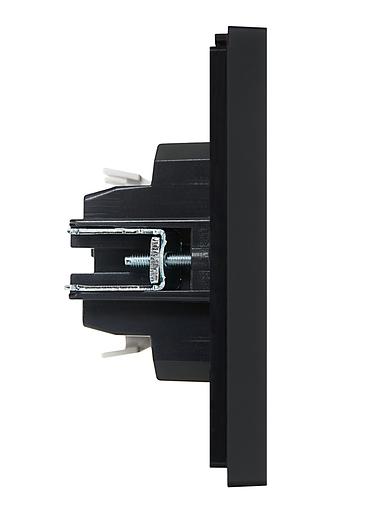 FORTE&PIANO Выключатель 1-клавишный проходной 10А FP103 черный IEK фото 4