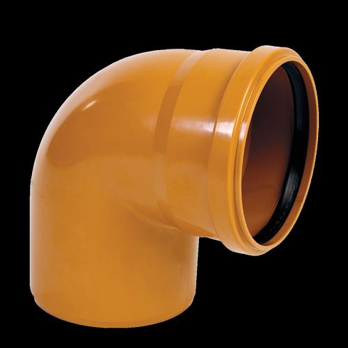 Отвод 87 градусов 110 мм для наружной канализации фото 1
