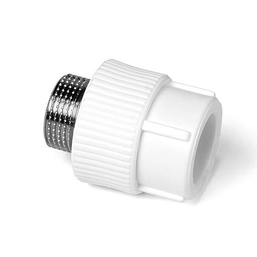 Муфта комбинированная 32x3/4' НР полипропиленовая PPR белый фото 2