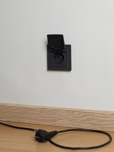 BRITE Розетка одинарная с заземлением с защитными шторками и крышкой 16А IP44 РСбш10-3-44-БрГ графит фото 4