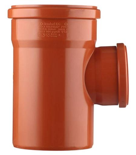 Тройник двухраструбный 87 градусов 160х110 для наружной канализации фото 2