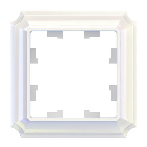 ATLASDESIGN ANTIQUE 1-постовая рамка, ЖЕМЧУГ фото 1