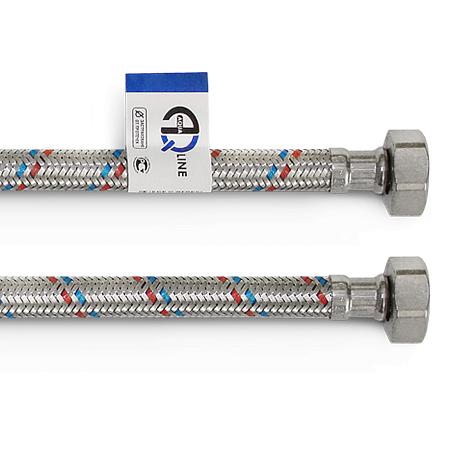 Подводка гибкая для воды 1/2' ВВ 150см латунь фото 1