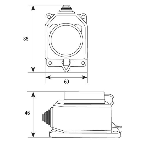 Розетка настенная однофазная с заглушкой КОМПАКТ каучук черный фото 5