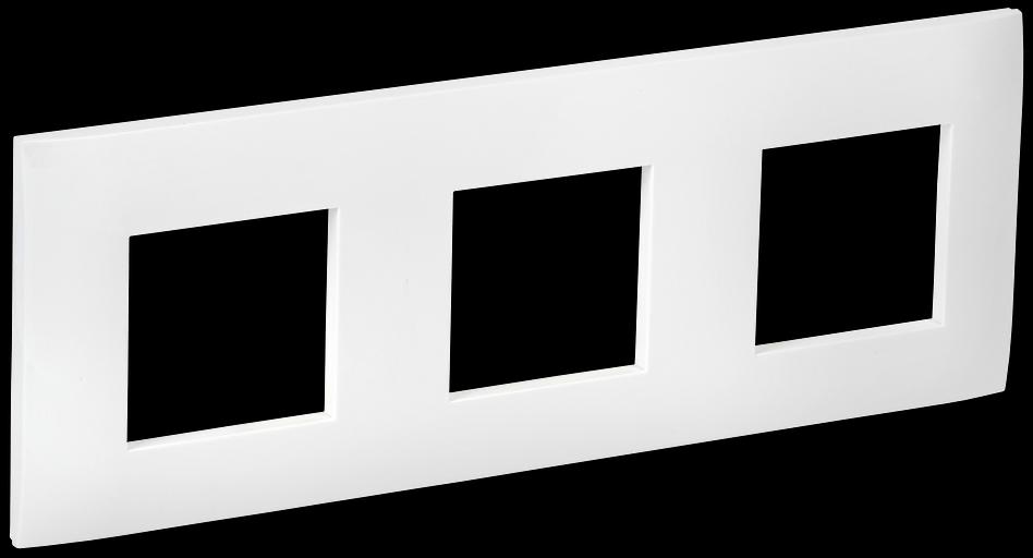 SKANDY Рамка 3-местная SK-F03W арктический белый IEK фото 1