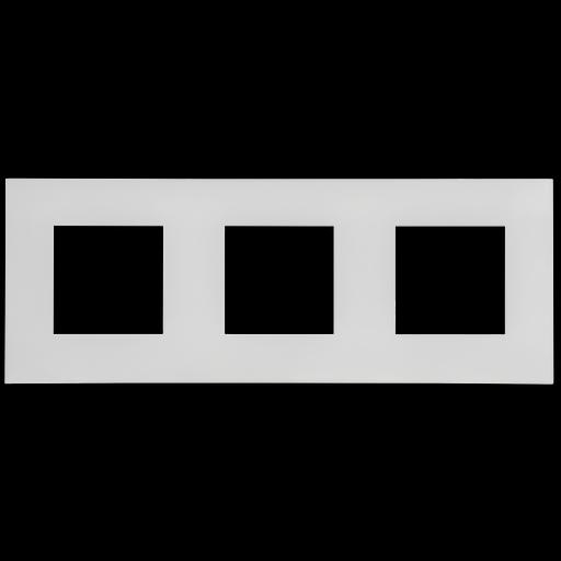 SKANDY Рамка 3-местная SK-F03W арктический белый IEK фото 3