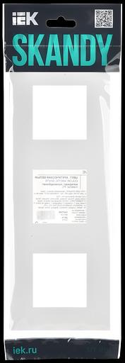 SKANDY Рамка 3-местная SK-F03W арктический белый IEK фото 7