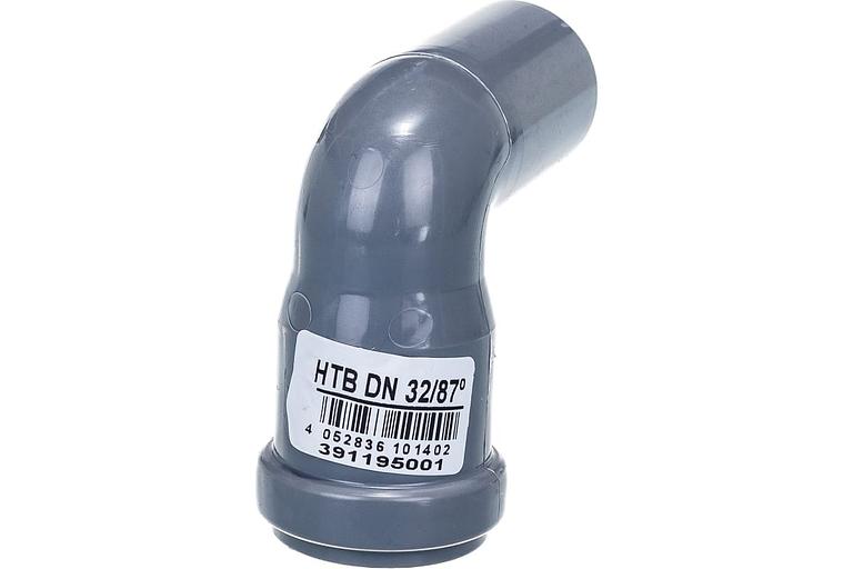 Отвод канализационный 32х87 град. фото 3