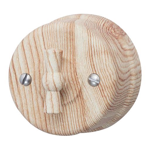 Выключатель 1кл. проходной, пластик, цвет Карельская Сосна фото 1