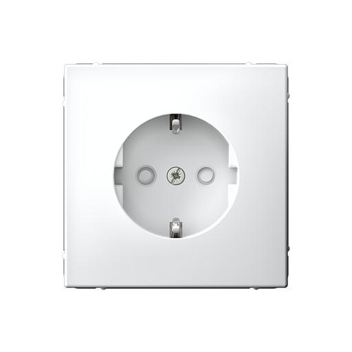 ARTGALLERY РОЗЕТКА с заземлением со шторками, 16А, механизм, быстрозажимные клеммы, белый фото 1