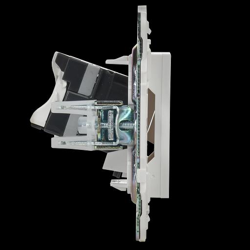 SKANDY Розетка компьютерная RJ45 кат.5E SK-K01W арктический белый IEK фото 4