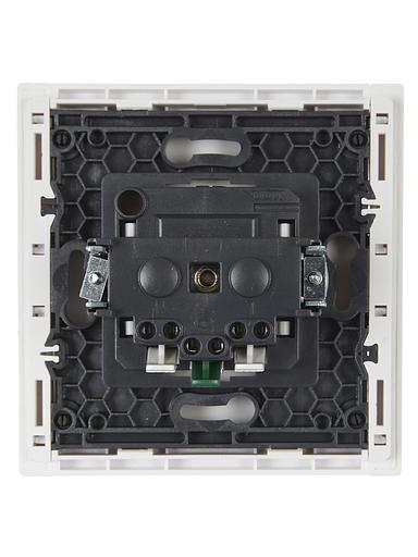 FORTE&PIANO Розетка 1-местная с заземлением с защитными шторками безвинтовое крепление 16А FP213 белый IEK фото 3