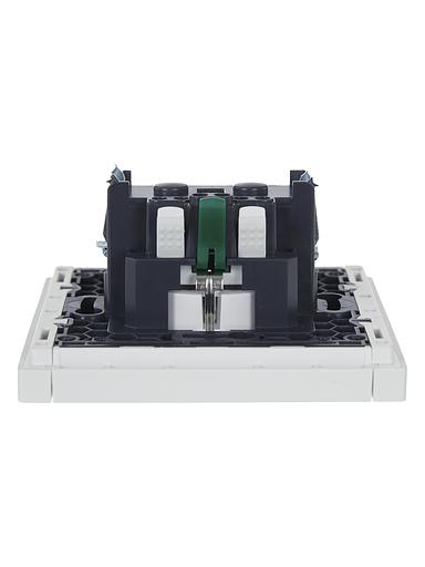 FORTE&PIANO Розетка 1-местная с заземлением с защитными шторками безвинтовое крепление 16А FP213 белый IEK фото 5