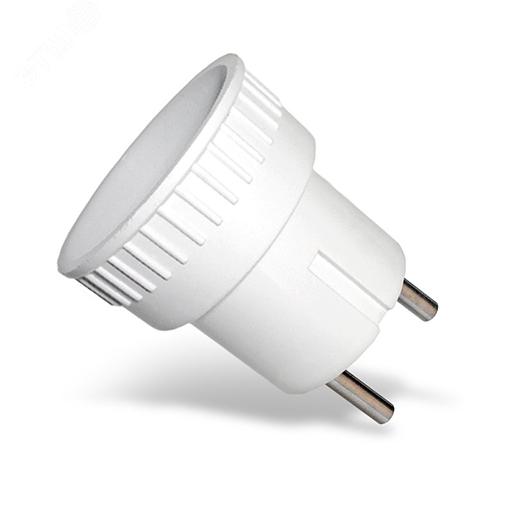 Европереходник без заземления 6А белый фото 4