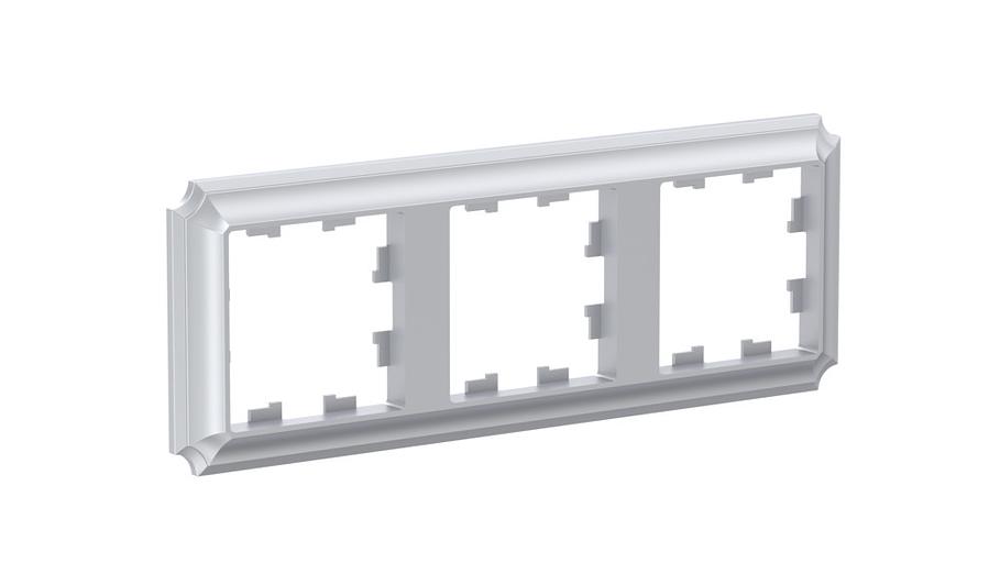 ATLASDESIGN ANTIQUE 3-постовая рамка, универсальная, АЛЮМИНИЙ фото 2