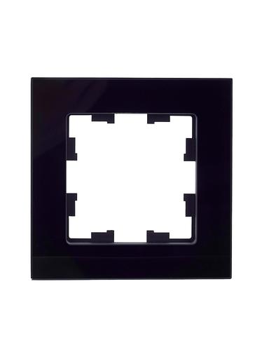 BRITE Рамка 1 пост РУ-1-2-БрЧ стекло черный фото 2