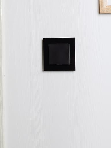 BRITE Рамка 1 пост РУ-1-2-БрЧ стекло черный фото 6