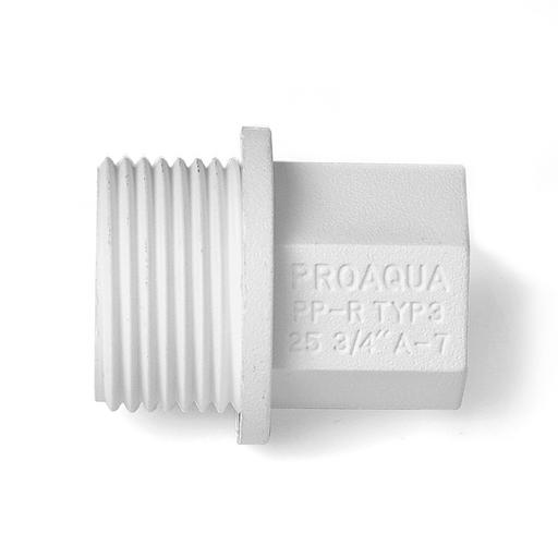 Заглушка резьбовая 1/2' полипропиленовая PPR белая фото 4