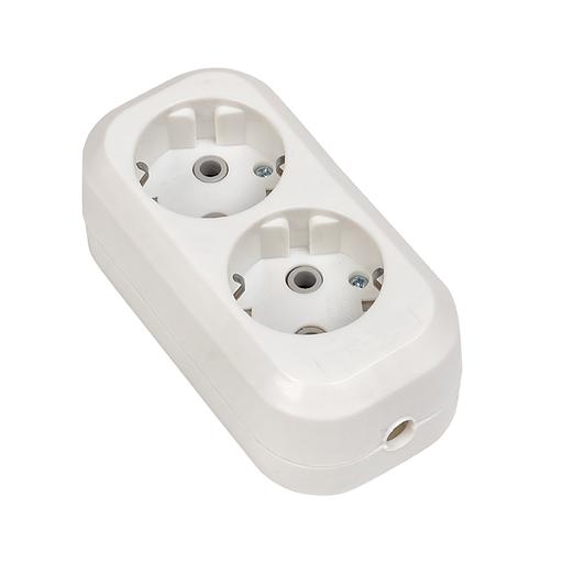 Колодка 2 гнезда c заземлением 16А Эксперт фото 1