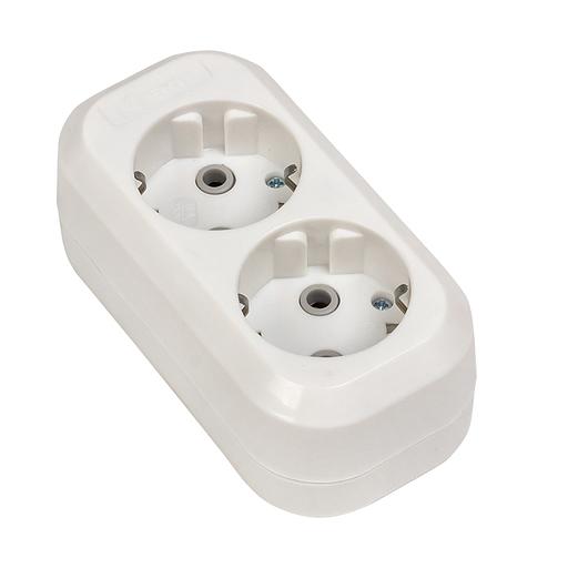 Колодка 2 гнезда c заземлением 16А Эксперт фото 2