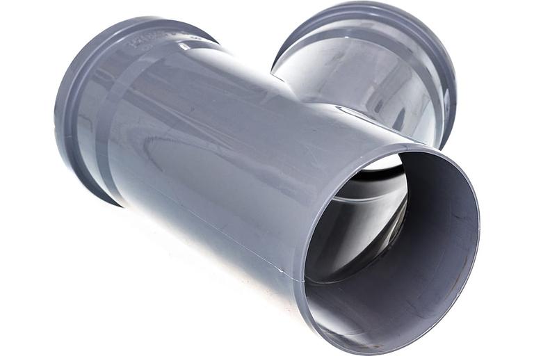 Тройник канализационный 45 град. 110 фото 3