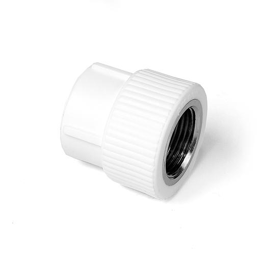 Муфта комбинированная 20x3/4' ВР полипропиленовая PPR белый фото 1