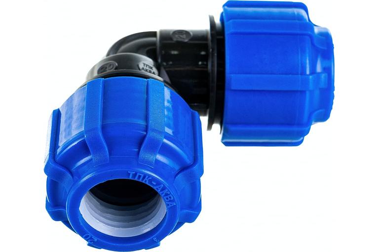 Отвод ПНД компрессионный 90 град 25 мм фото 2