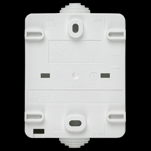 FORS Розетка 1-местная с заземлением для открытой установки 16А IP54 РСб20-3-ФБ белый ФОРС фото 3