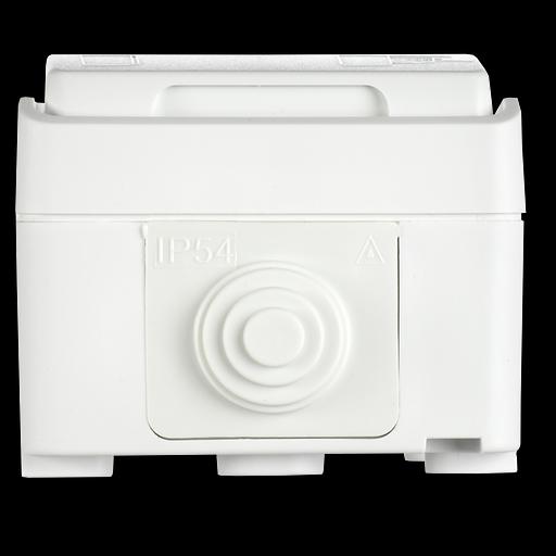 FORS Розетка 1-местная с заземлением для открытой установки 16А IP54 РСб20-3-ФБ белый ФОРС фото 5